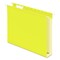 Pendaflex 1/5-Cut Tabs 2 in. Capacity Letter Size Extra Capacity Reinforced Hanging File Folders with Box Bottom - Yellow (25/Box)